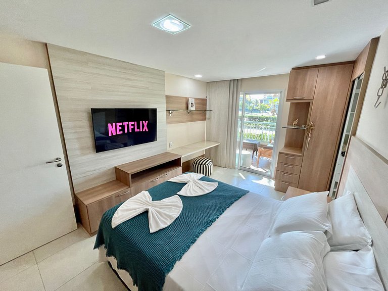 Golf Ville Rez-de-Chaussée: 3 Suites, Vue Golf & Barbecue