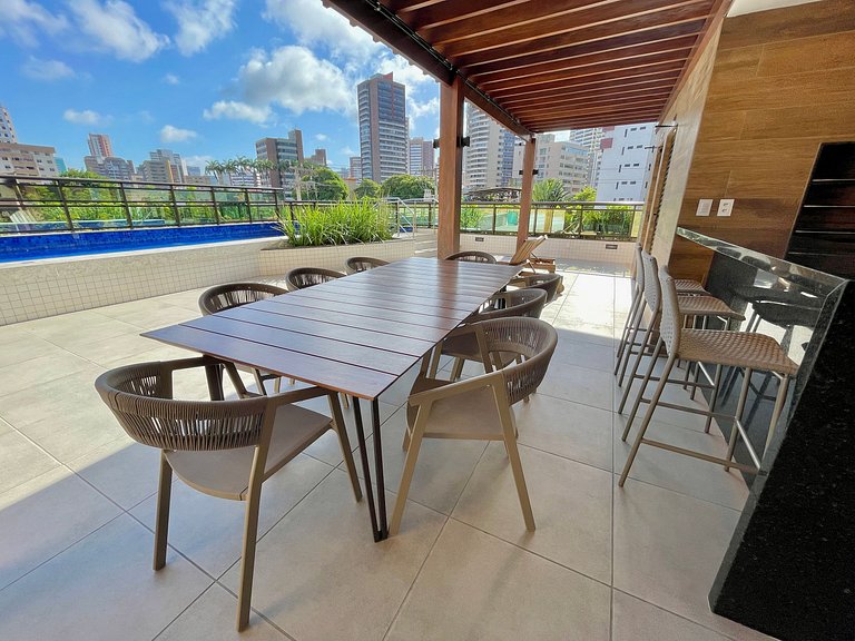 Lindo apartamento com vista no Meireles