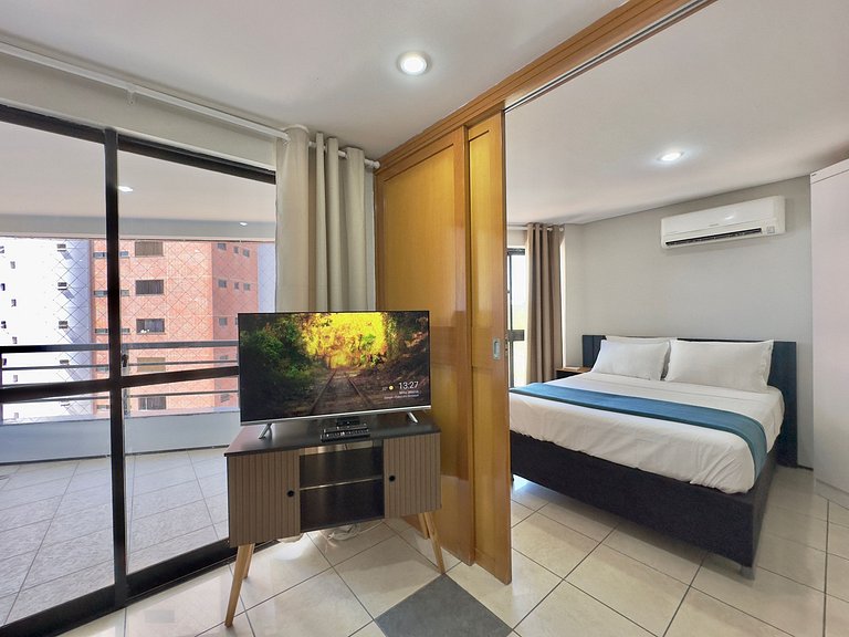 Apartamento Vista Mar no icônico Iate Plaza Hotel