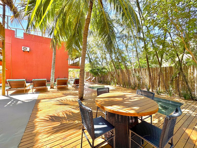 Casa do Pier, bangalôs em Fortim c/ Café da Manhã