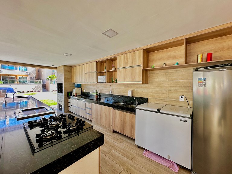 Apto confortável na frente do mar de Flecheiras