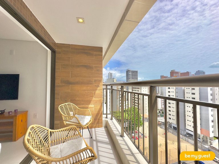 Lindo apartamento com vista no Meireles
