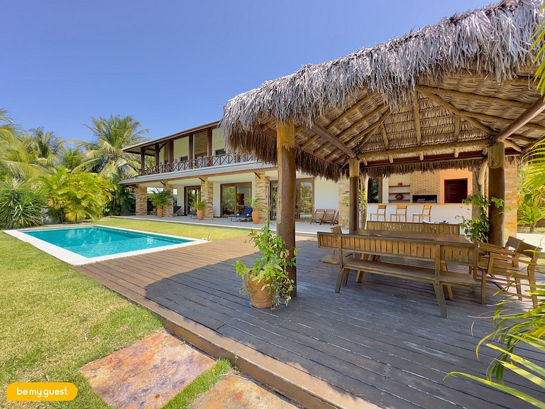 Villa Laranja Prainha 6-suite house facing the sea in Ceará