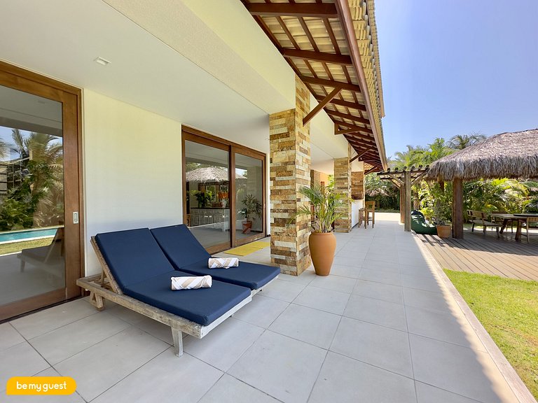 Villa Laranja Prainha 6-suite house facing the sea in Ceará