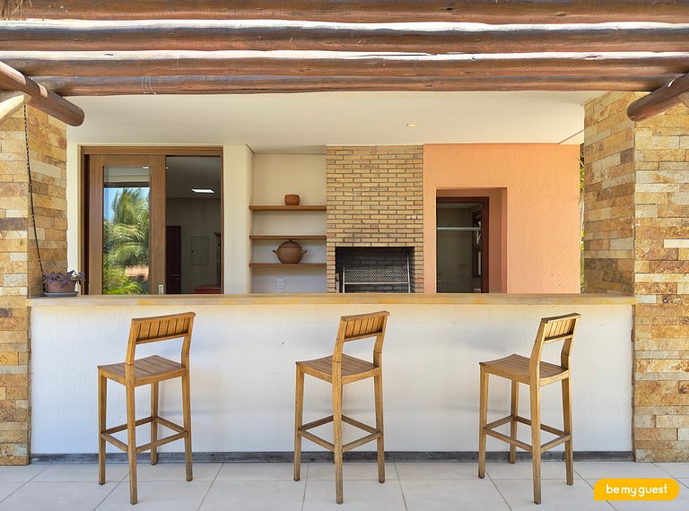 Villa Laranja Prainha 6-suite house facing the sea in Ceará