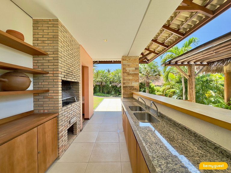 Villa Laranja Prainha 6-suite house facing the sea in Ceará