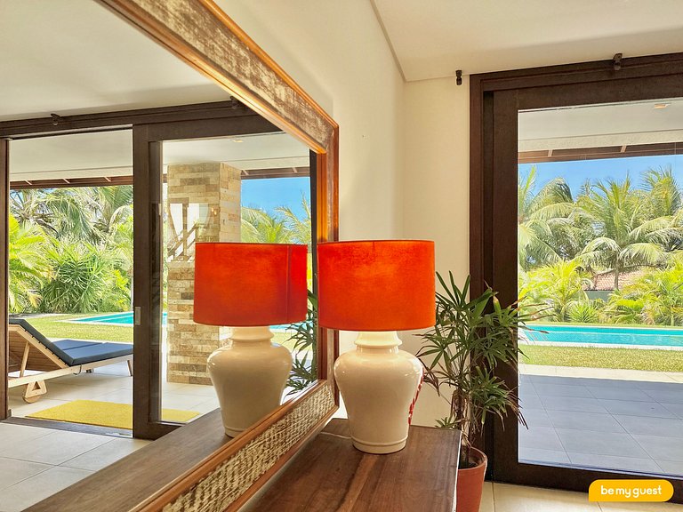 Villa Laranja Prainha – Casa 6 suítes frente mar Ceará