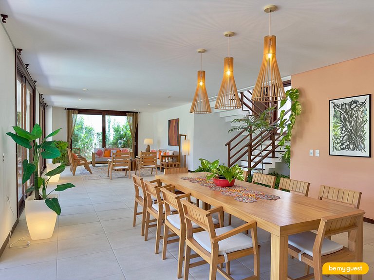 Villa Laranja Prainha 6-suite house facing the sea in Ceará