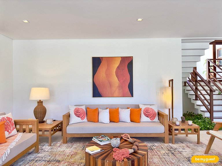 Villa Laranja Prainha – Casa 6 suítes frente mar Ceará