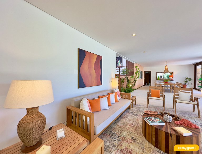 Villa Laranja Prainha – Casa 6 suítes frente mar Ceará