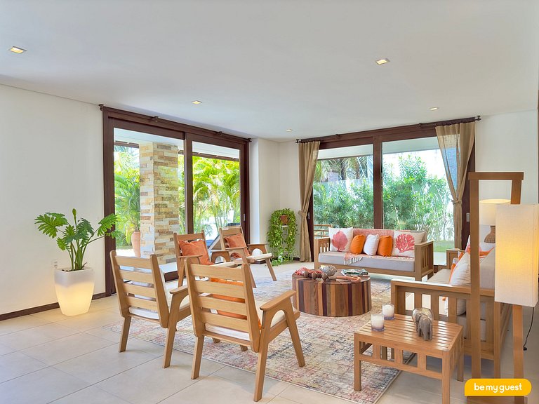 Villa Laranja Prainha – Casa 6 suítes frente mar Ceará