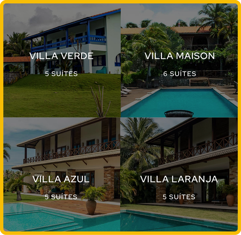 Vila Laranja Prainha Casa de 6 suites frente al mar en Ceará