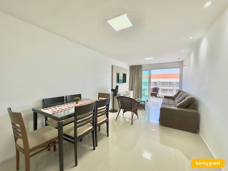 Apartamento no Solarium com vista da Piscina