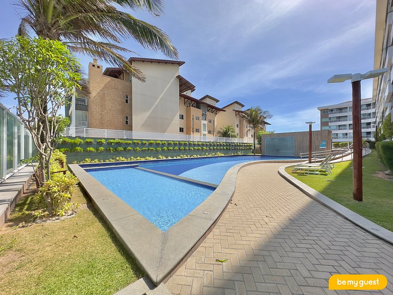 Lindo apartamento decorado e com vista mar