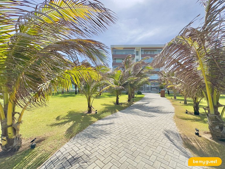 Lindo apartamento decorado e com vista mar