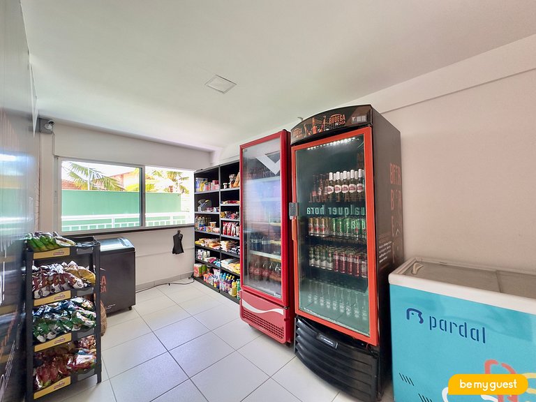Lindo apartamento decorado e com vista mar