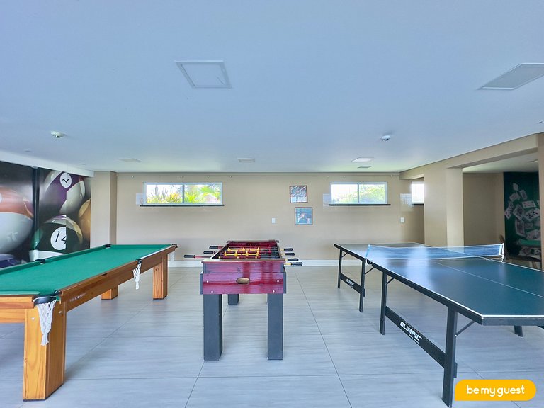 Lindo apartamento decorado e com vista mar