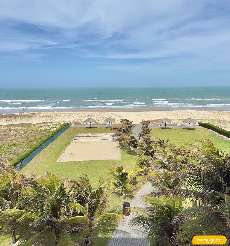 Lindo apartamento decorado e com vista mar