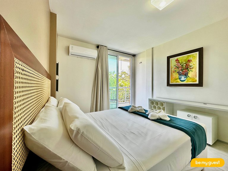 Lindo apartamento pé na areia no Porto das Dunas