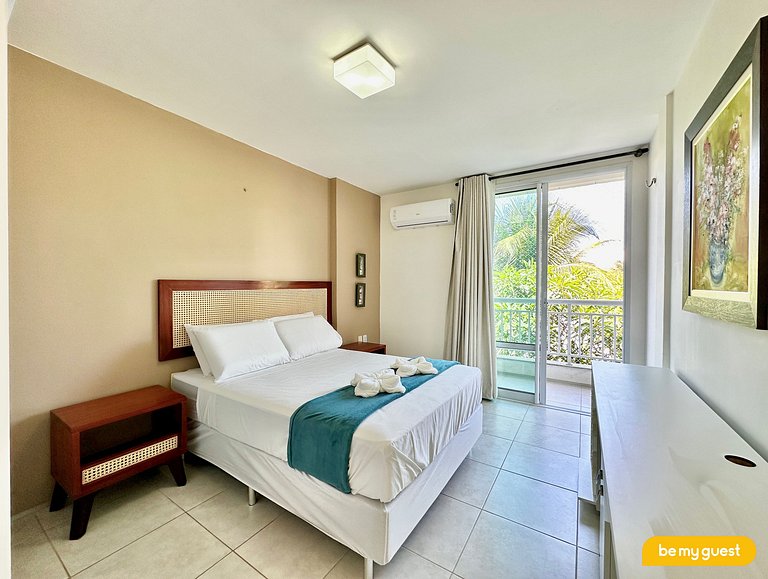 Lindo apartamento pé na areia no Porto das Dunas