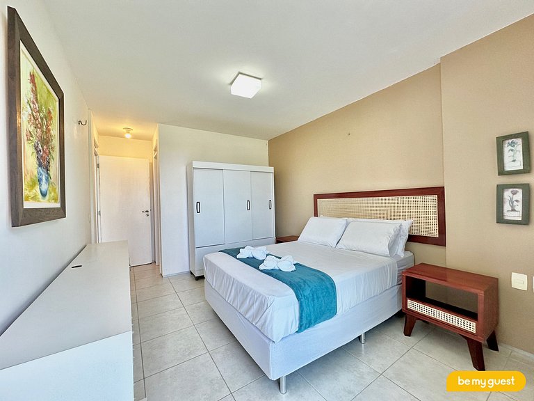 Lindo apartamento pé na areia no Porto das Dunas