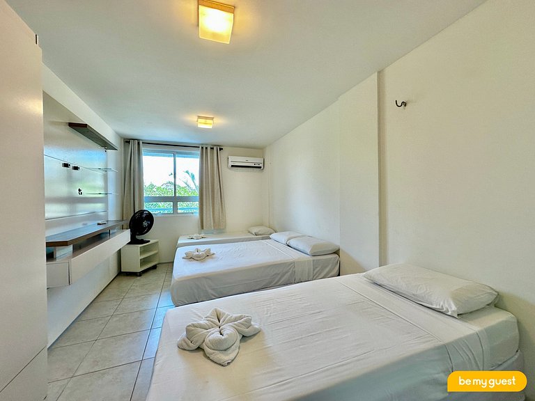 Lindo apartamento pé na areia no Porto das Dunas