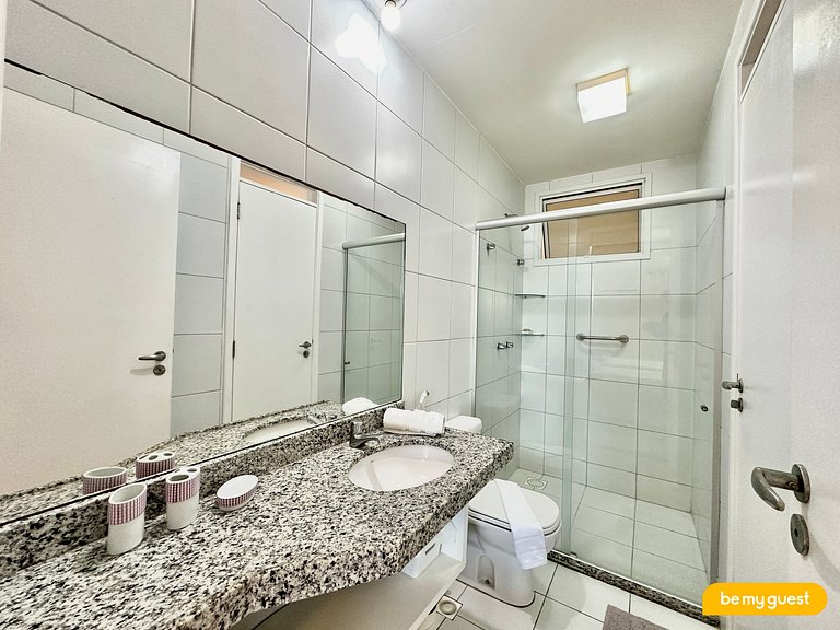Lindo apartamento pé na areia no Porto das Dunas