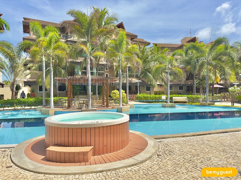Cobertura incrível com jacuzzi e churrasqueira