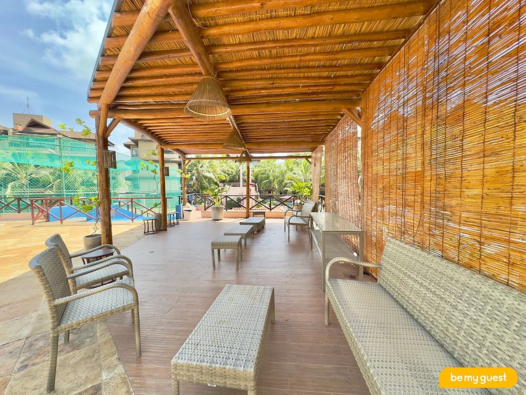 Cobertura incrível com jacuzzi e churrasqueira