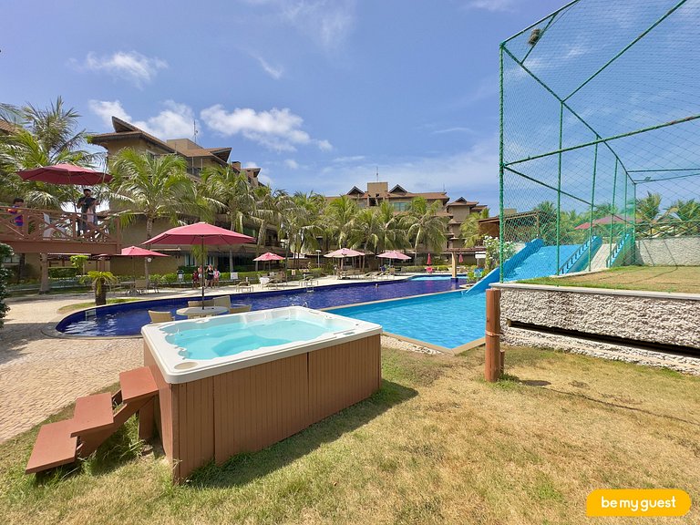 Cobertura incrível com jacuzzi e churrasqueira