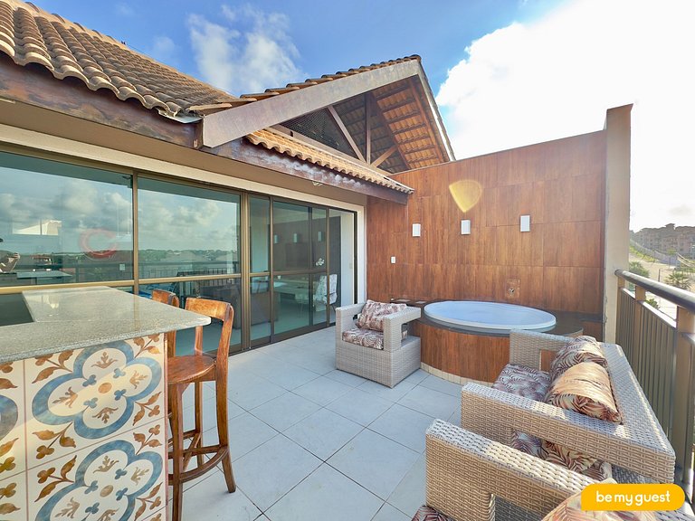 Linda cobertura completa e com Jacuzzi