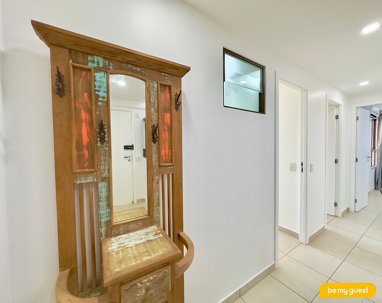 Cobertura Mediterranee: Jacuzzi, Churrasqueira e 3 Suítes