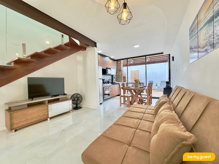 Belo apartamento, moderno e com churrasqueira