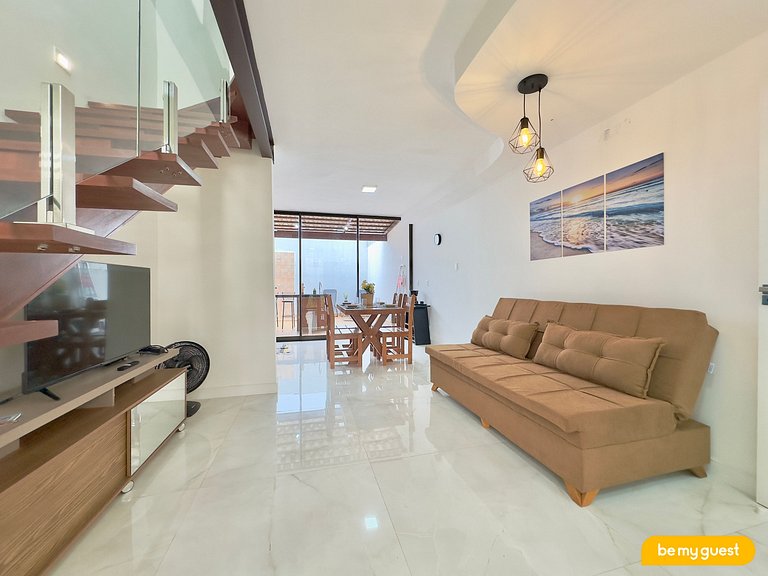 Belo apartamento, moderno e com churrasqueira