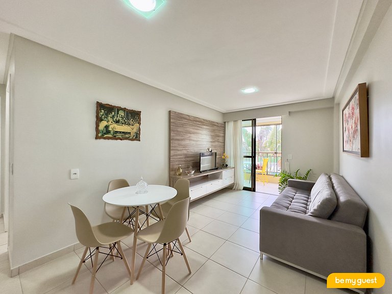 Apartamento de 2 quartos completo no Mediterranee