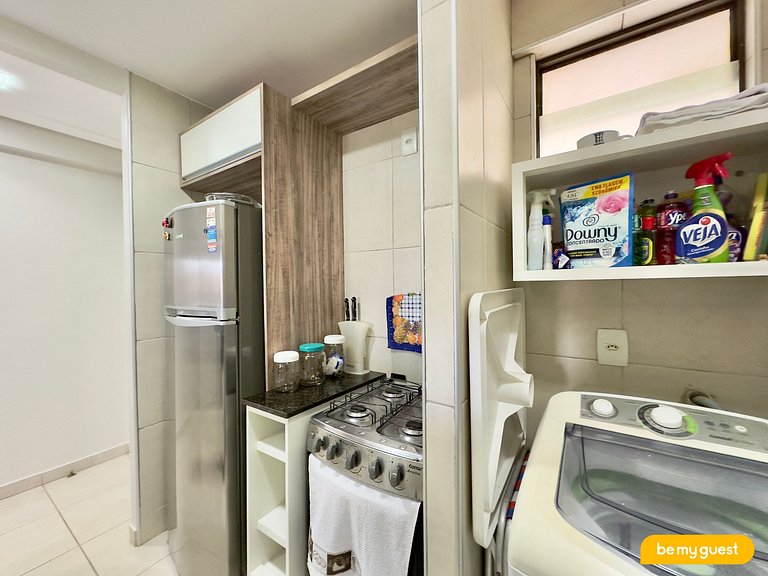 Apartamento de 2 quartos completo no Mediterranee