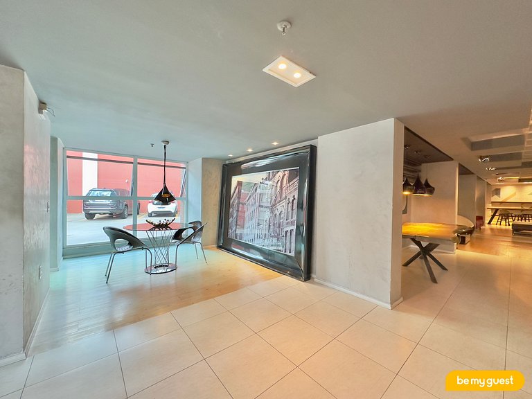 Lindo apartamento decorado com vista mar