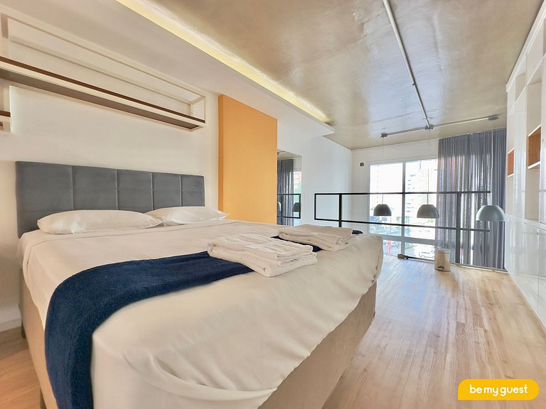Lindo apartamento decorado com vista mar