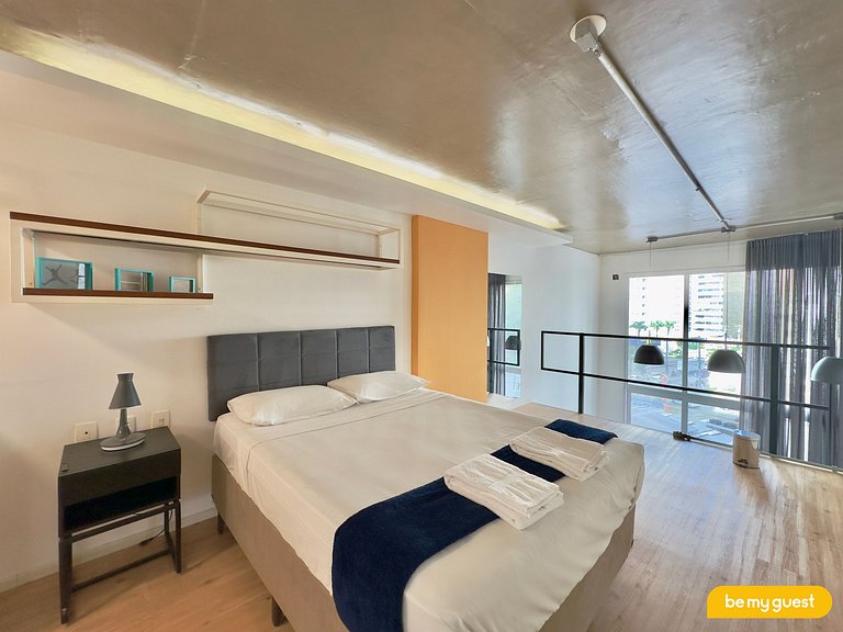 Lindo apartamento decorado com vista mar