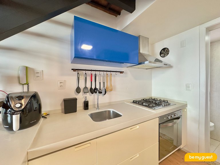 Lindo apartamento decorado com vista mar