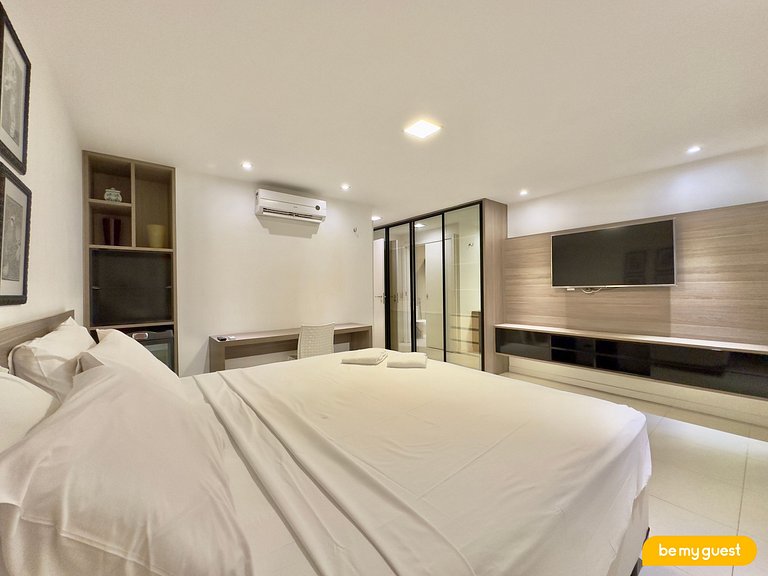 Cobertura com jacuzzi e vista mar no Golf Ville