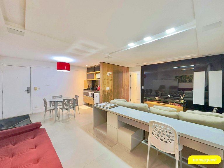 apartamento incrível em hotel na beira mar