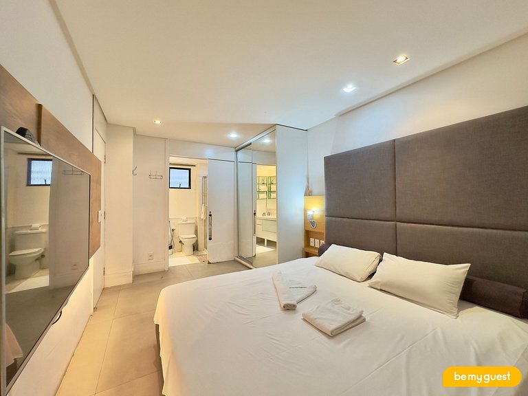 apartamento incrível em hotel na beira mar