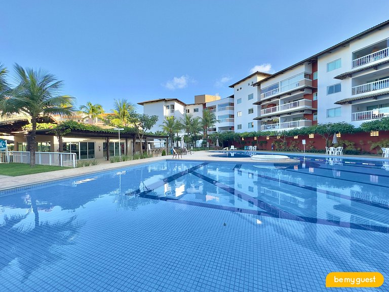 Lindo apto de 3 quartos ao lado do Beach Park
