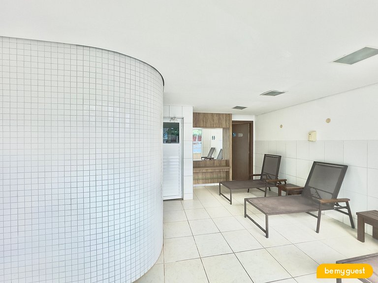 Lindo apto de 3 quartos ao lado do Beach Park