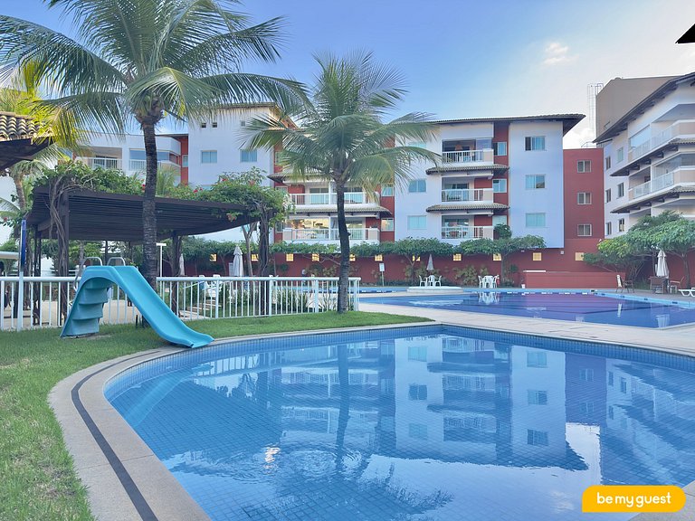 Lindo apto de 3 quartos ao lado do Beach Park
