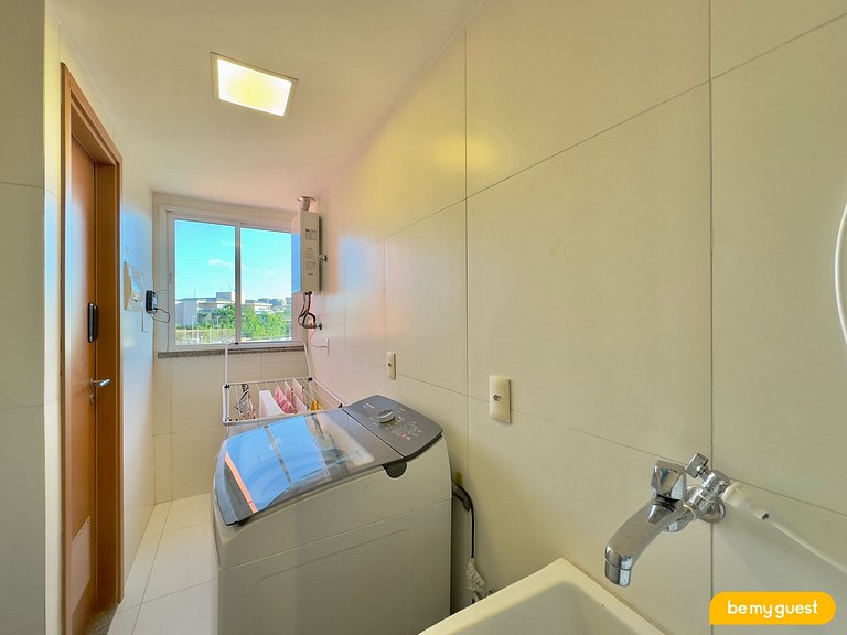 Lindo apto de 3 quartos ao lado do Beach Park