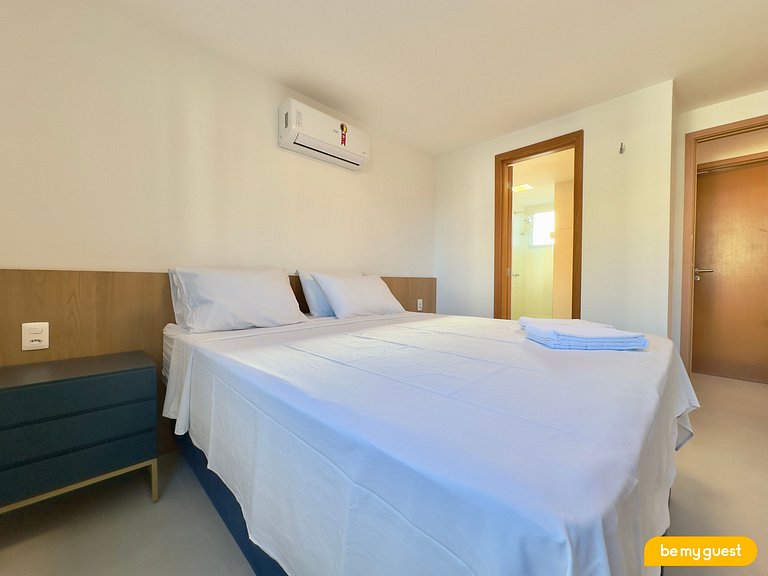 Lindo apto de 3 quartos ao lado do Beach Park