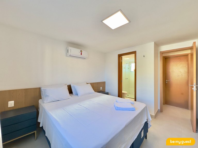Lindo apto de 3 quartos ao lado do Beach Park
