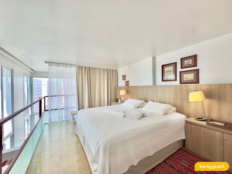 Apartamento perfeito com linda vista mar